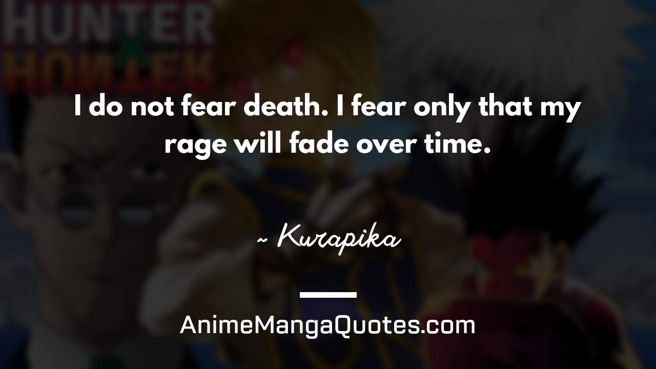Best Kurapika Quotes In Hunter X Hunter